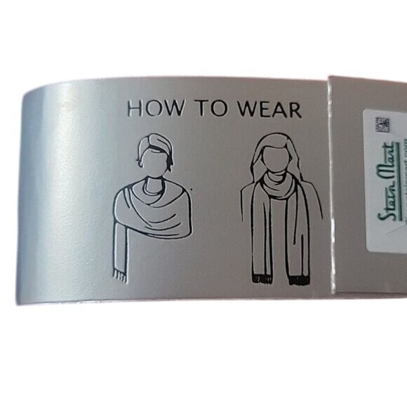 Maxstudio Red Pashmina Wrap Scarf Lightweight Fringe Detail Womens Accessory - Picture 2 of 3